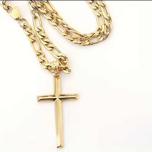 925 Sterling Silver Plated Gold Necklace tarnish resistant 20 Inch Unisex Pendant & Chain