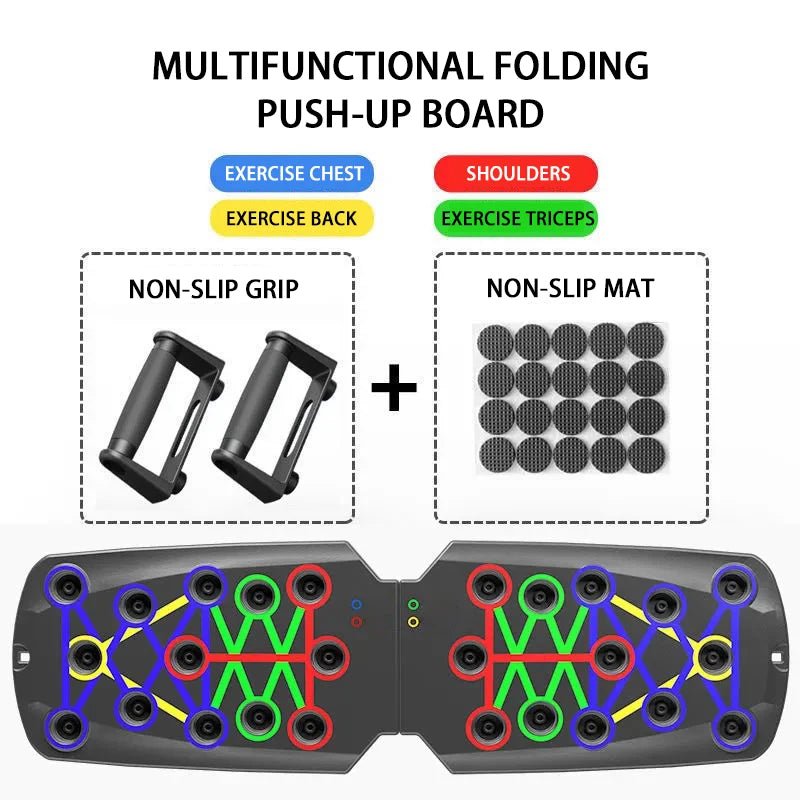 Push-up Board Set Portable Multifunctional Push-up Bar Foldable Fitness Equipment