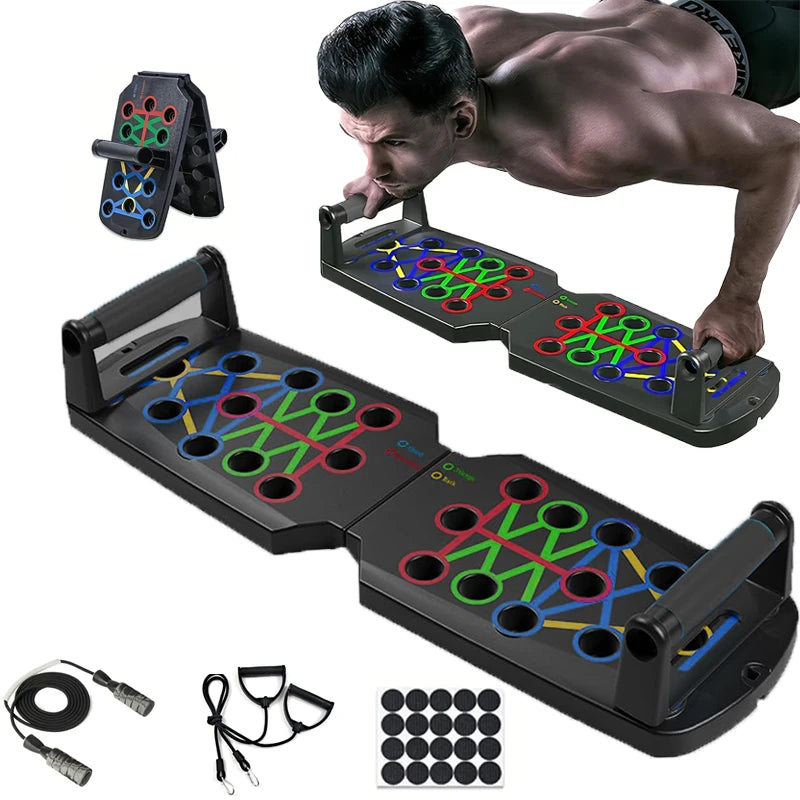 Push-up Board Set Portable Multifunctional Push-up Bar Foldable Fitness Equipment