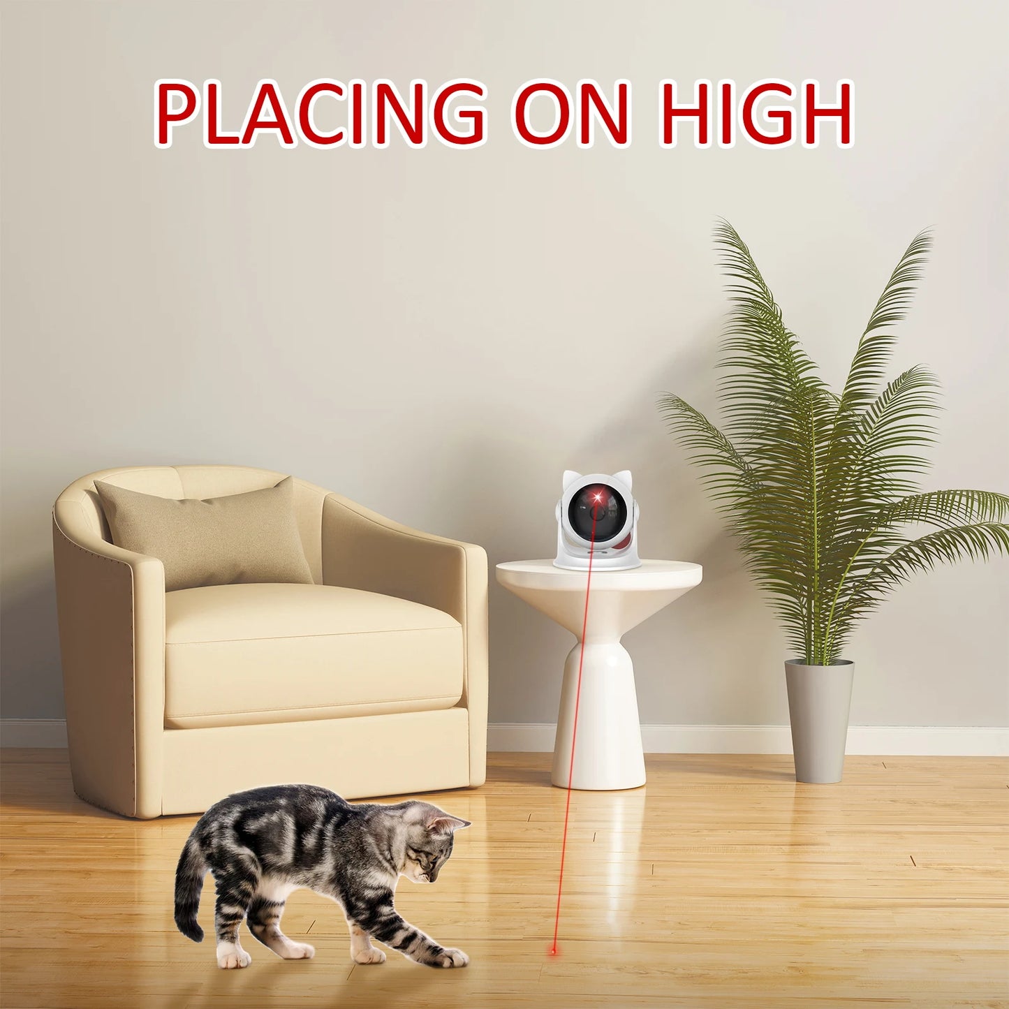 Automatic Cat Laser Toy Rechargeable Motion Random Activated Interactive Pet Toy