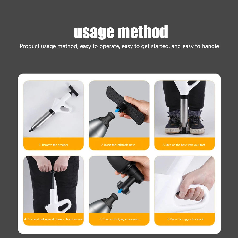 Universal High Pressure Drain Plunger Toilet Plunger