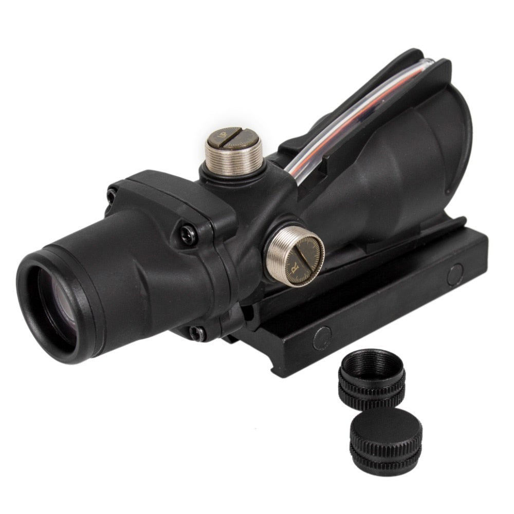 4X32 Hunting Scope Real Fiber Optics Illuminated Etched Reticle Tactical Optical Sight