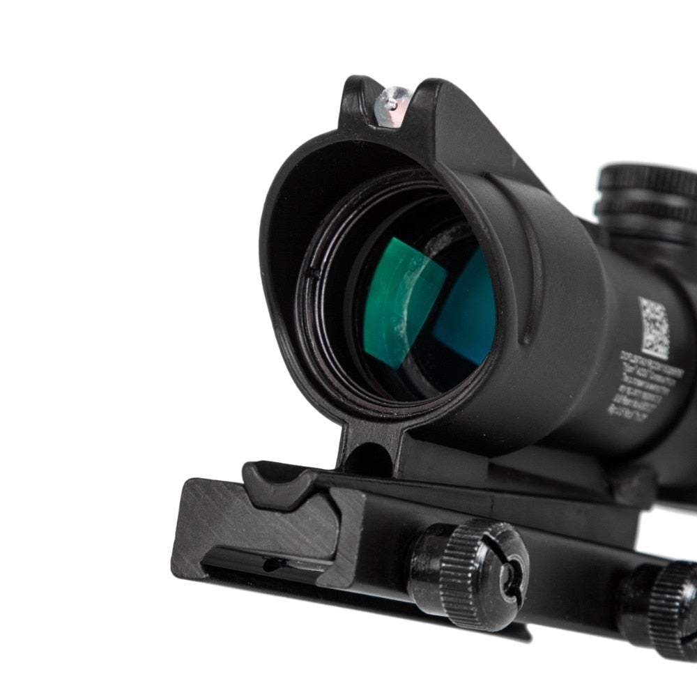 4X32 Hunting Scope Real Fiber Optics Illuminated Etched Reticle Tactical Optical Sight