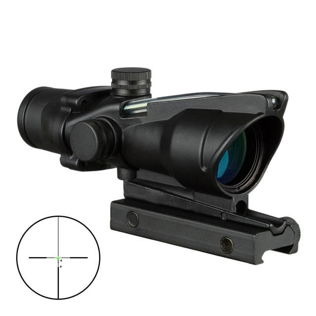 4X32 Hunting Scope Real Fiber Optics Illuminated Etched Reticle Tactical Optical Sight