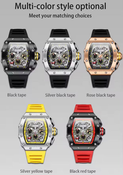 Multifunction Luxury Waterproof Luminous Sports Casual Quartz Men Watch.