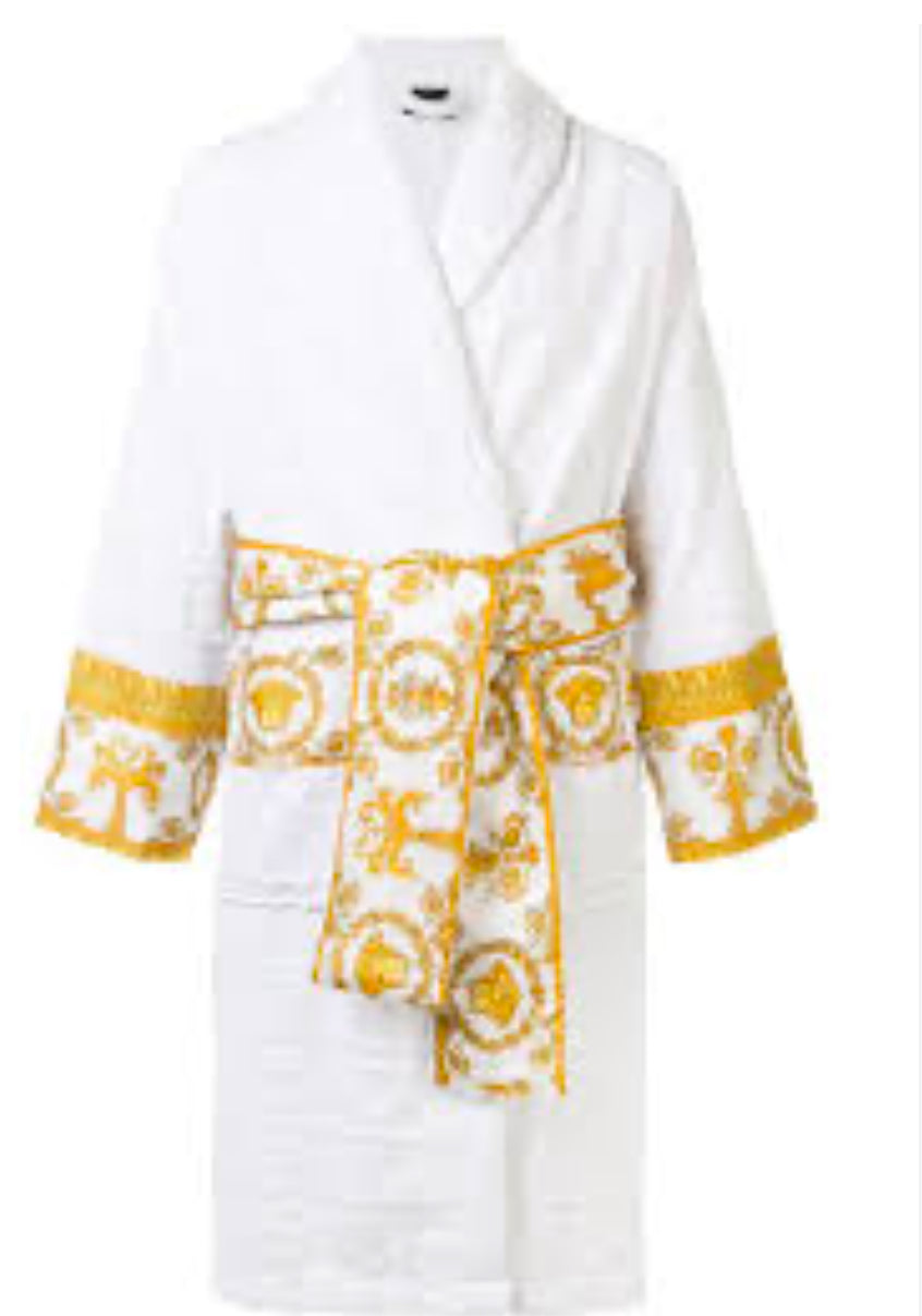 Versace Long Sleeve Winter Bath Robe For Men And Women