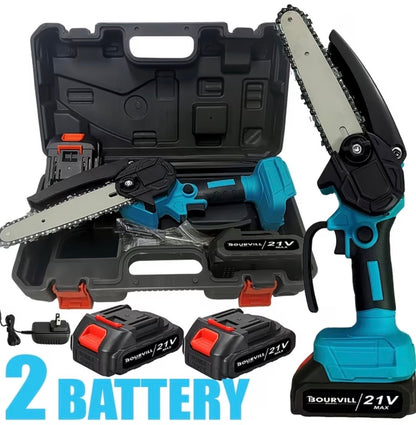 Portable Wireless 6-Inch Wireless Electric Saw with 2 Batteries Charger