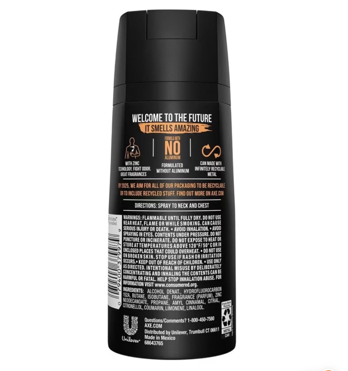 AXE Body Spray Deodorant Multipack (150ml, 6 Pack) – Excite & Dark Temptation 48H Freshness