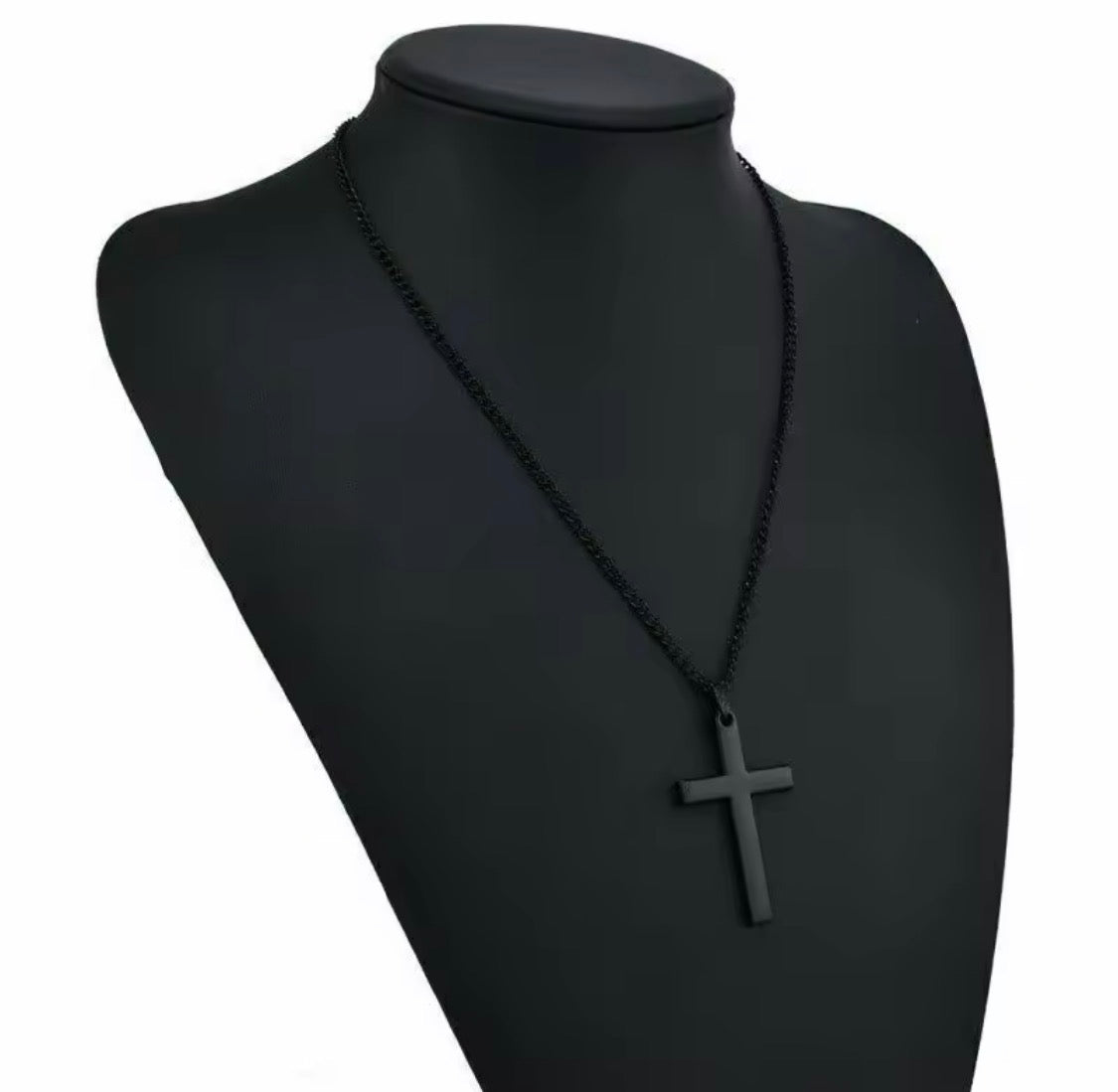 Religion Christian Simple Necklace for Women and Men Cross Pendant Chain.