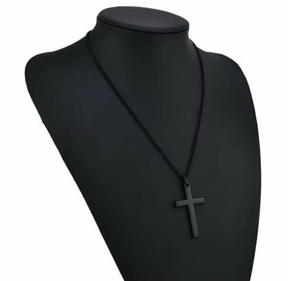 Religion Christian Simple Necklace for Women and Men Cross Pendant Chain.