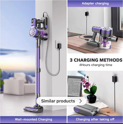 6 in 1 Rechargeable Broom Dust Stick Cordless Vacuum Cleaner.