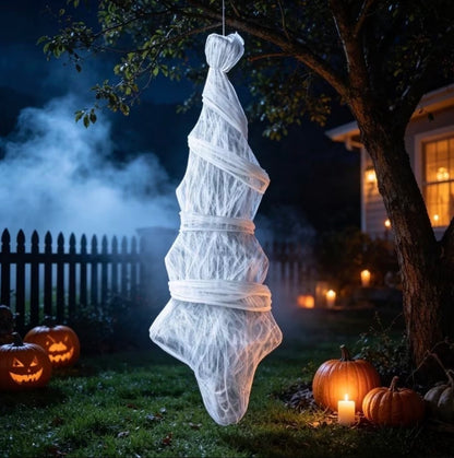 72" Life-Size Hanging Chrysalis Corpse Halloween Prop - Outdoor Yard Decor