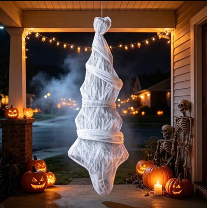 72" Life-Size Hanging Chrysalis Corpse Halloween Prop - Outdoor Yard Decor