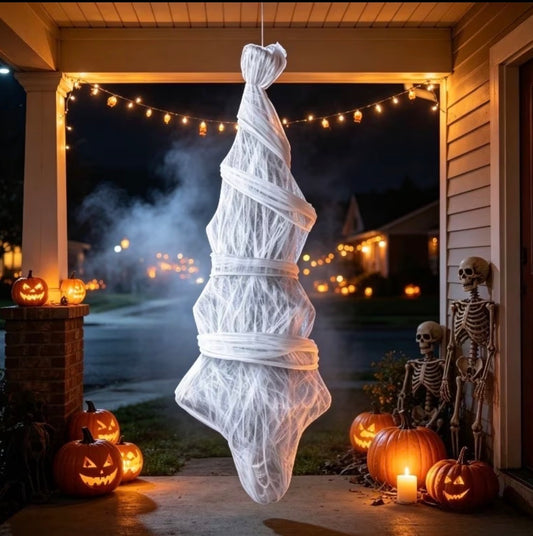 72" Life-Size Hanging Chrysalis Corpse Halloween Prop - Outdoor Yard Decor