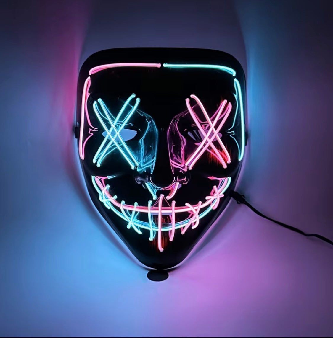 Light Up LED Purge Mask with 3 Lighting Modes