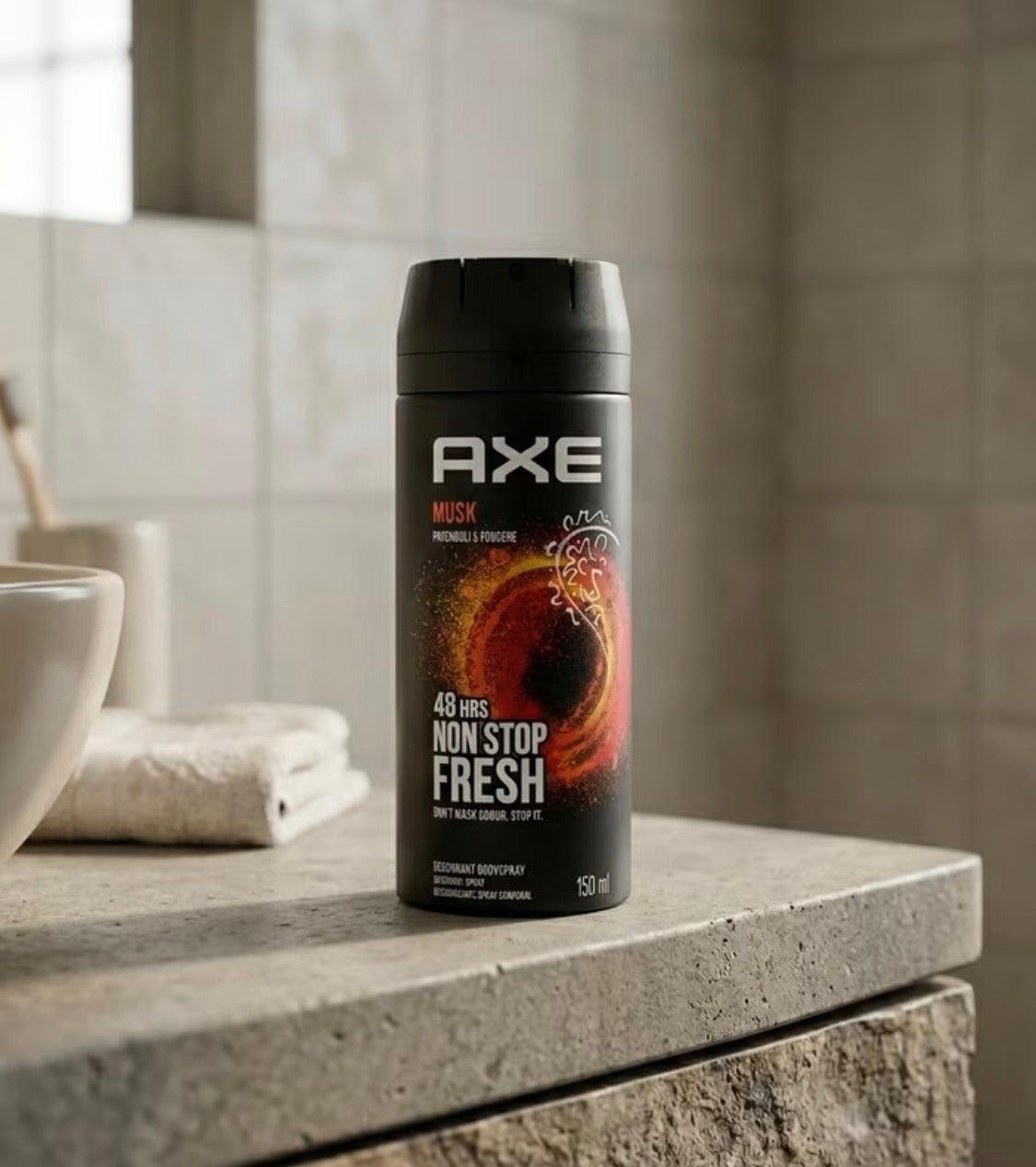 AXE Musk Deodorant Body Spray | Cinnamon & Amber Scent, 5.08 oz (6-Pack)
