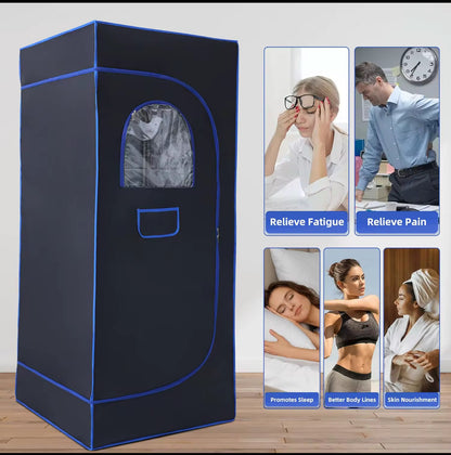 Portable Sauna Tent with 2.6L Steamer - Foldable Full-Body Steam Sauna
