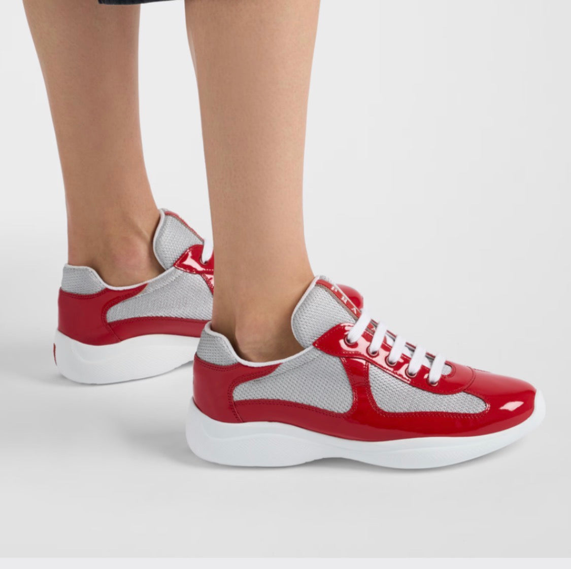 Prada America's Cup biker fabric sneakers