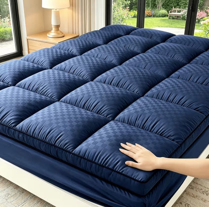 Cooling Mattress Pad Cover - Soft Pillow Top 8-21 Inch Deep Pocket Fitted Protector