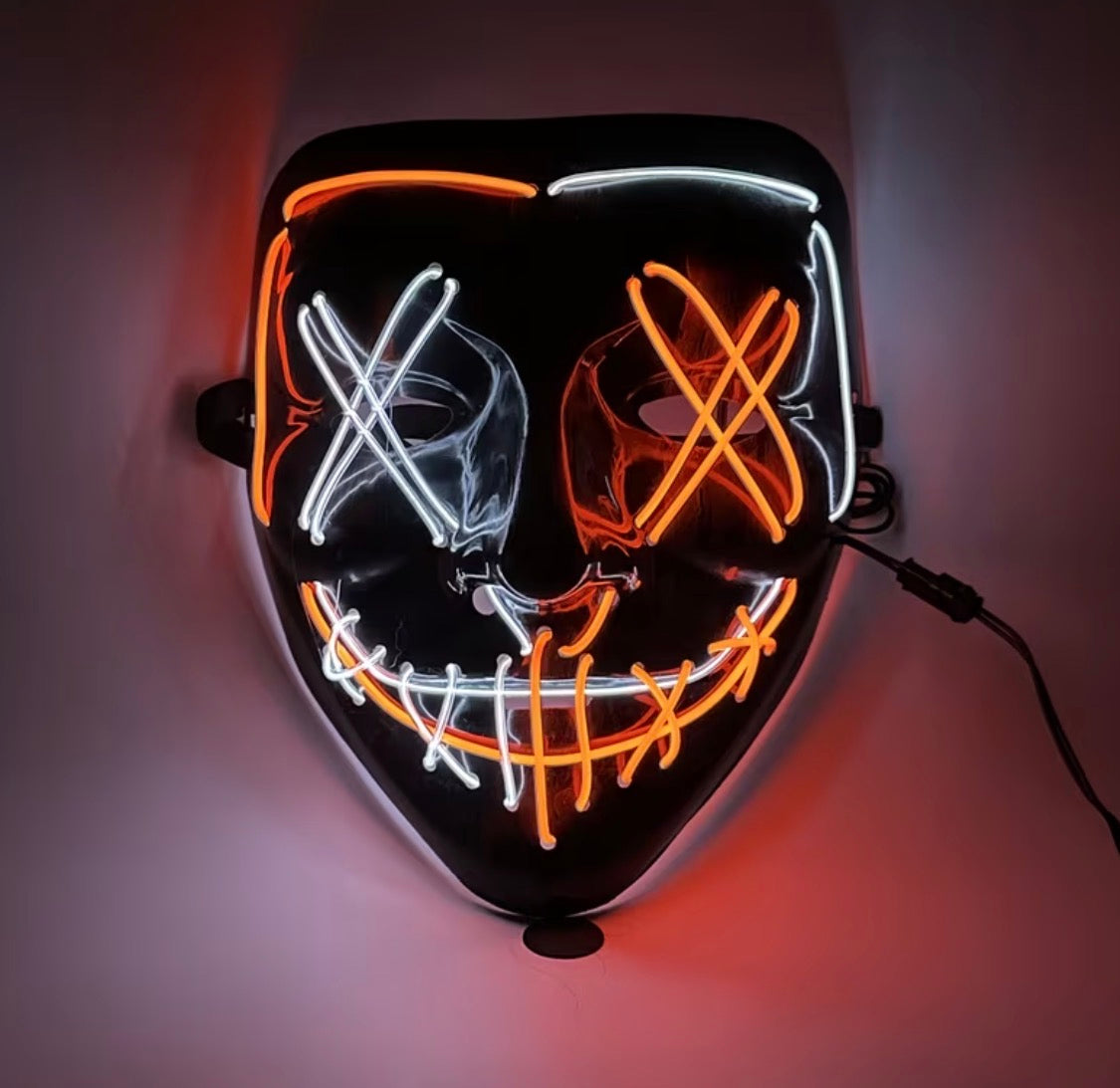 Light Up LED Purge Mask with 3 Lighting Modes