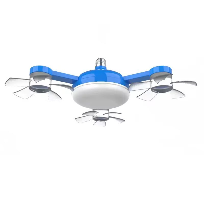 Ceiling Fan Light E27 Led 60w Drone Shaped Remote Control Dimmable 3 Color LED Ceiling Light.