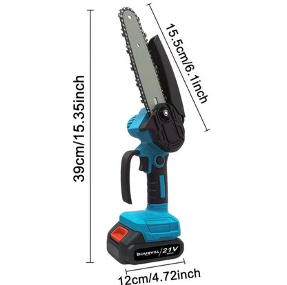 Portable Wireless 6-Inch Wireless Electric Saw with 2 Batteries Charger