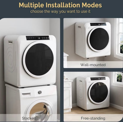 Compact Smart Washer & Dryer Set (Shipped Separately) — Quiet & Space-Saving