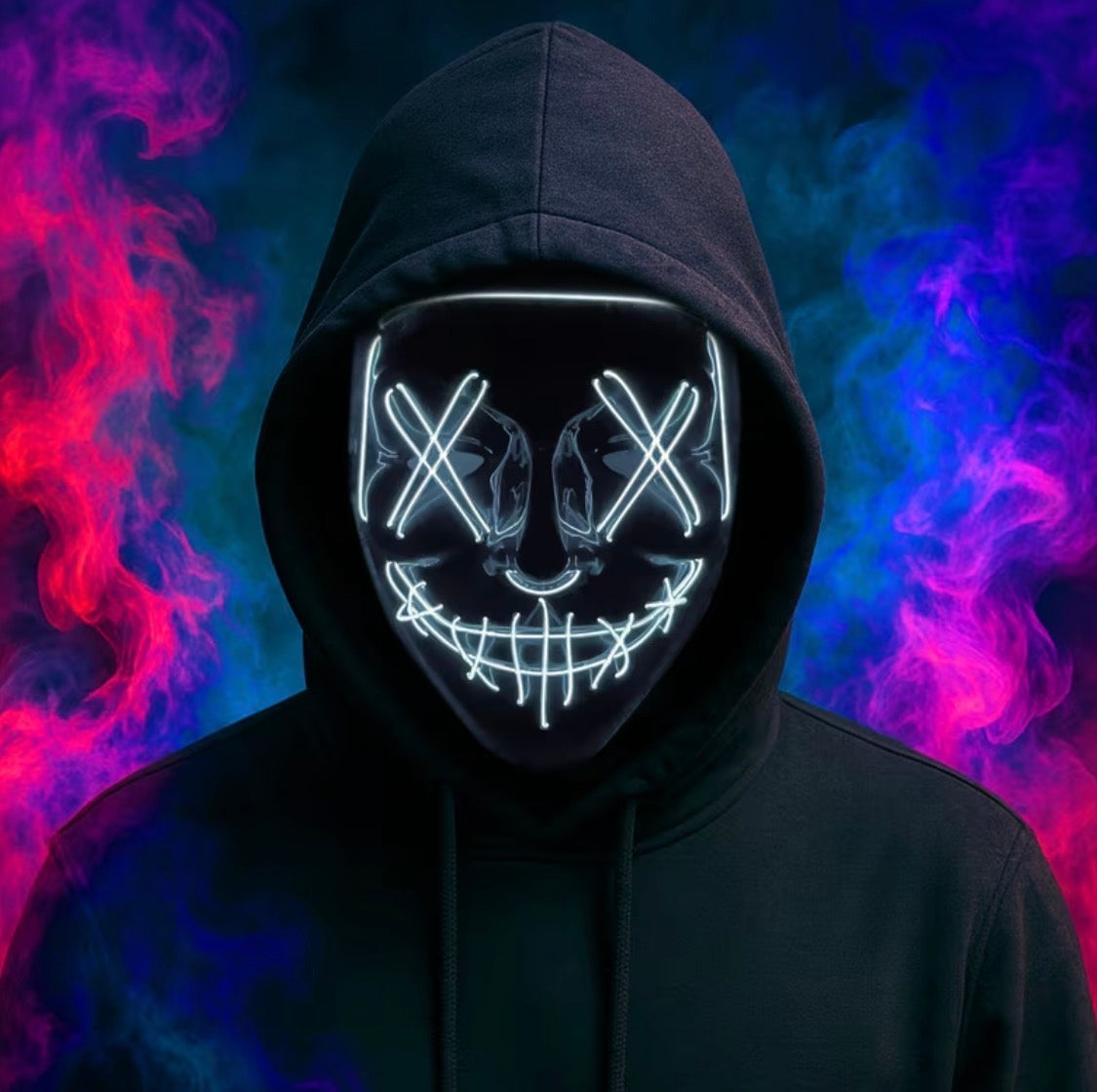 Light Up LED Purge Mask with 3 Lighting Modes