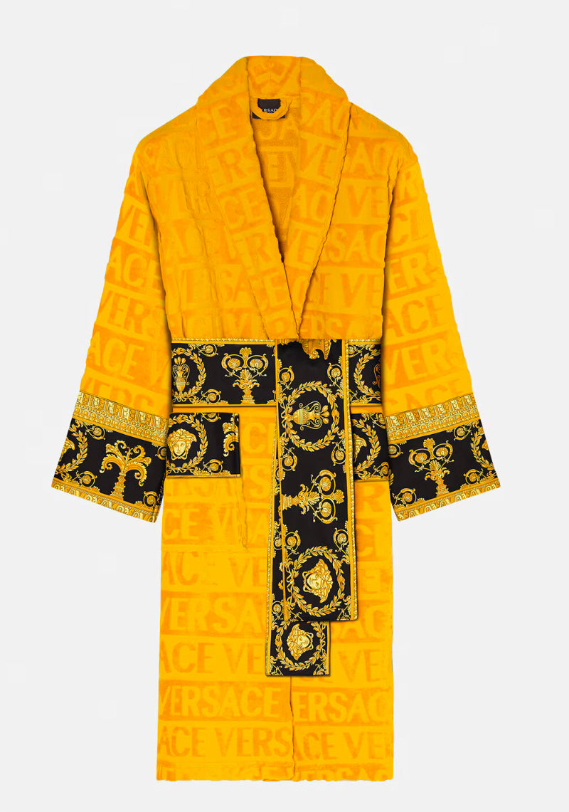 Versace Long Sleeve Winter Bath Robe For Men And Women