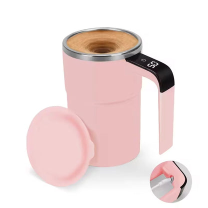 Smart Self‑Stirring Mug with Digital Temperature Display