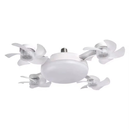 Ceiling Fan Light E27 Led 60w Drone Shaped Remote Control Dimmable 3 Color LED Ceiling Light.