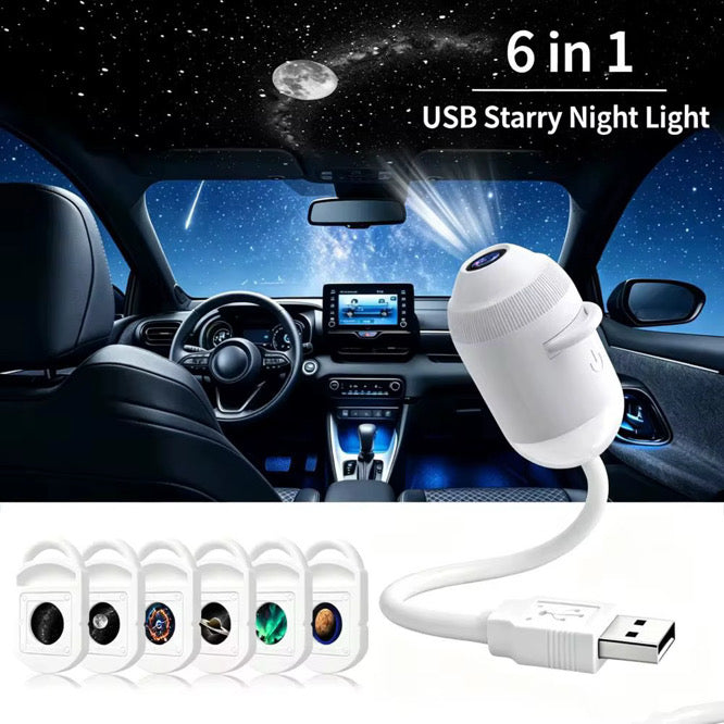 HD Galaxy Star Projector Lamp - Dimmable Touch Control Night Light for Bedroom & Decor