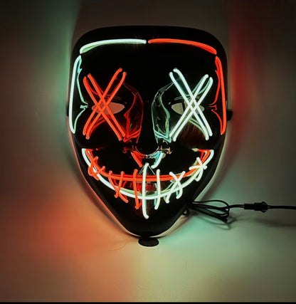 Light Up LED Purge Mask with 3 Lighting Modes