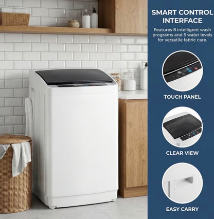 Compact Smart Washer & Dryer Set (Shipped Separately) — Quiet & Space-Saving
