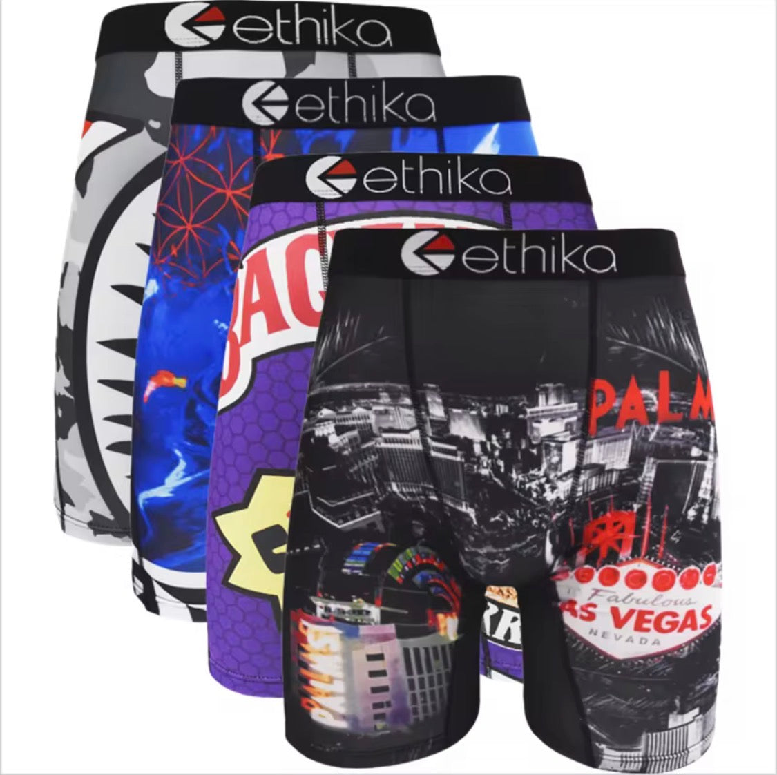 Men’s Ethika Boxer Briefs Assorted 4&6 Pack | Random Multi-Pack Underwear Lot