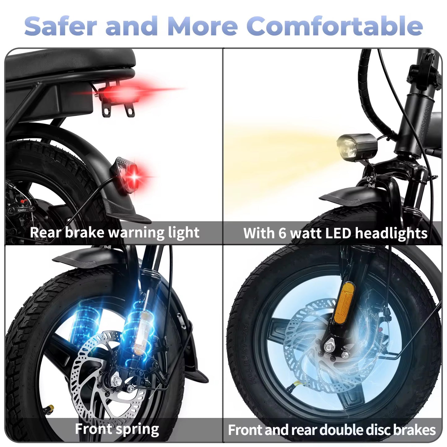 Urban Explorer Daily Ride 48V 10.4Ah Compact Electric Bicycle With LCD Display 500W 28km
Range.