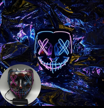 Light Up LED Purge Mask with 3 Lighting Modes