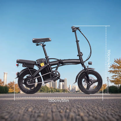 Urban Explorer Daily Ride 48V 10.4Ah Compact Electric Bicycle With LCD Display 500W 28km
Range.