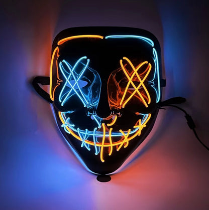 Light Up LED Purge Mask with 3 Lighting Modes