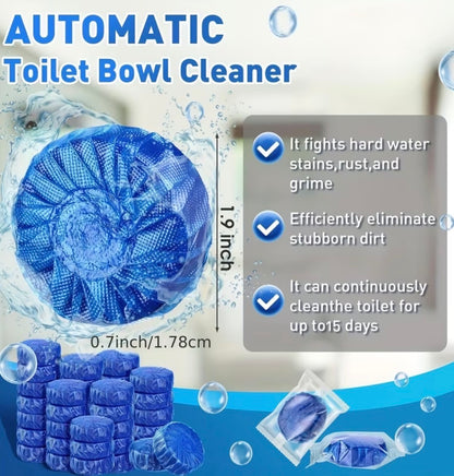 48-Pack Automatic Toilet Cleaner Tablets & Deodorizer Gel