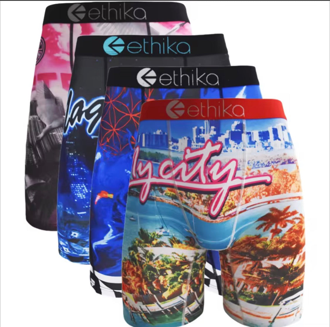 Men’s Ethika Boxer Briefs Assorted 4&6 Pack | Random Multi-Pack Underwear Lot