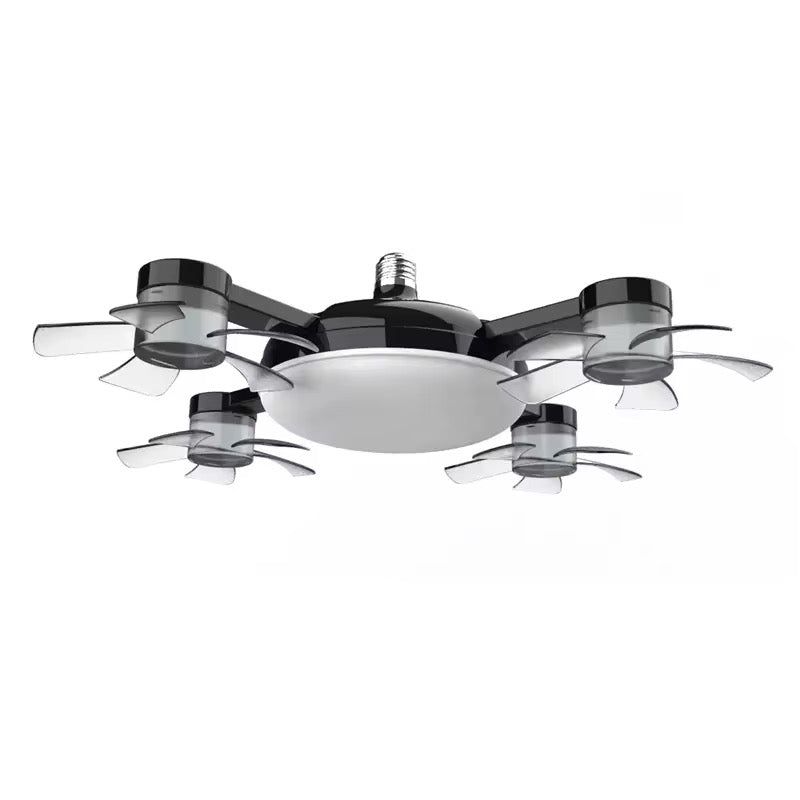 Ceiling Fan Light E27 Led 60w Drone Shaped Remote Control Dimmable 3 Color LED Ceiling Light.