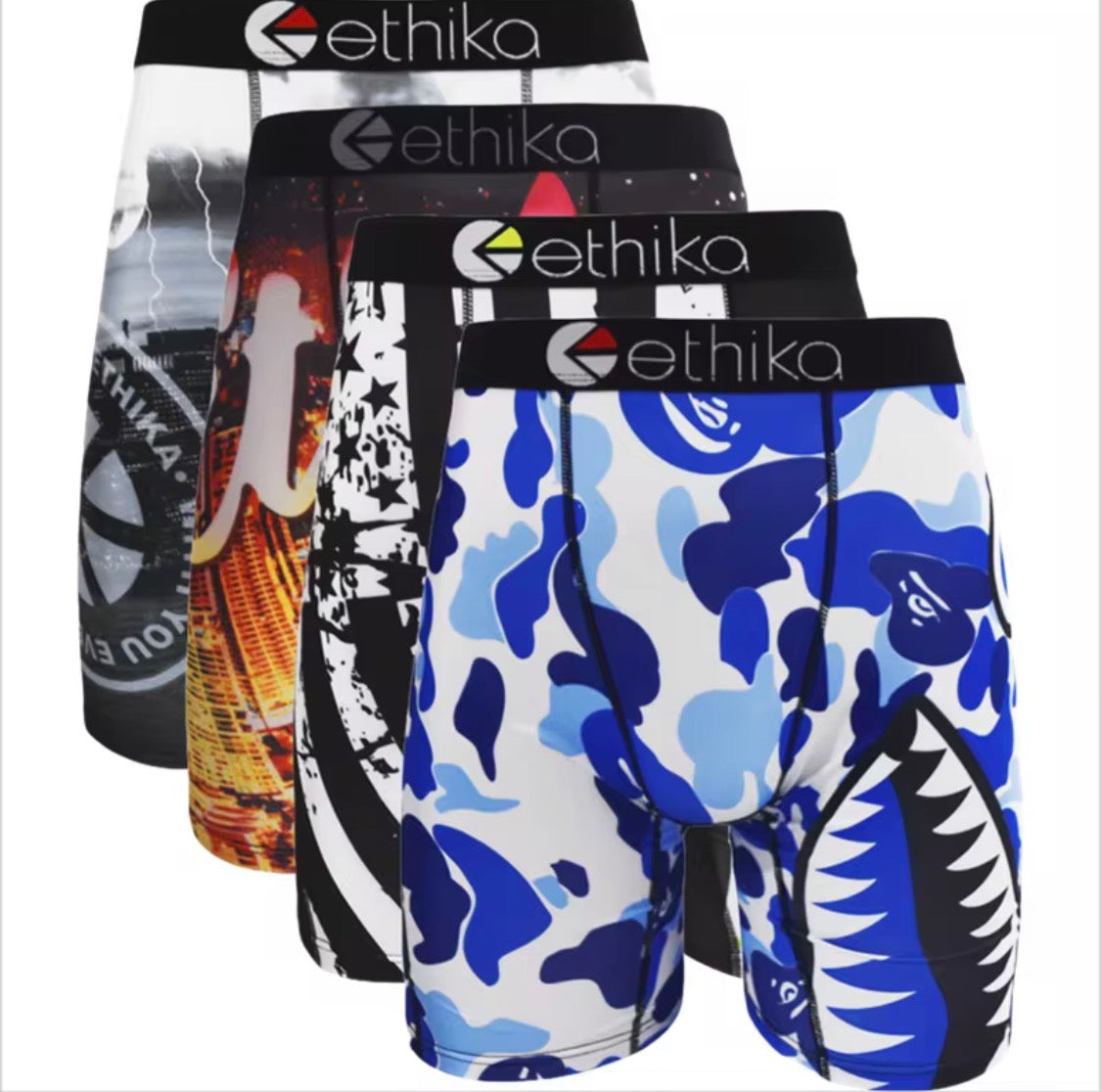 Men’s Ethika Boxer Briefs Assorted 4&6 Pack | Random Multi-Pack Underwear Lot