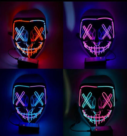 Light Up LED Purge Mask with 3 Lighting Modes