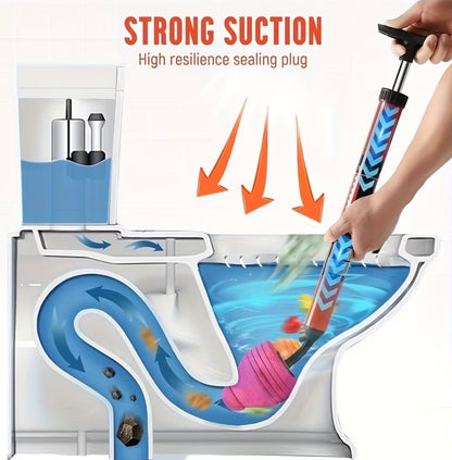 Heavy-Duty Air Pressure Toilet Plunger