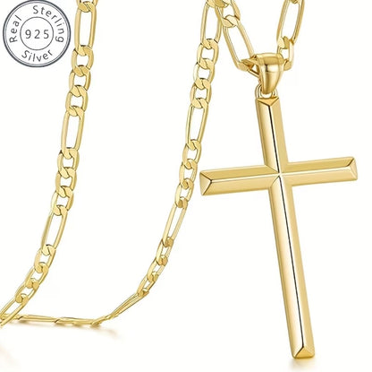 20-inch unisex pendant and necklace plated in 925 sterling silver.