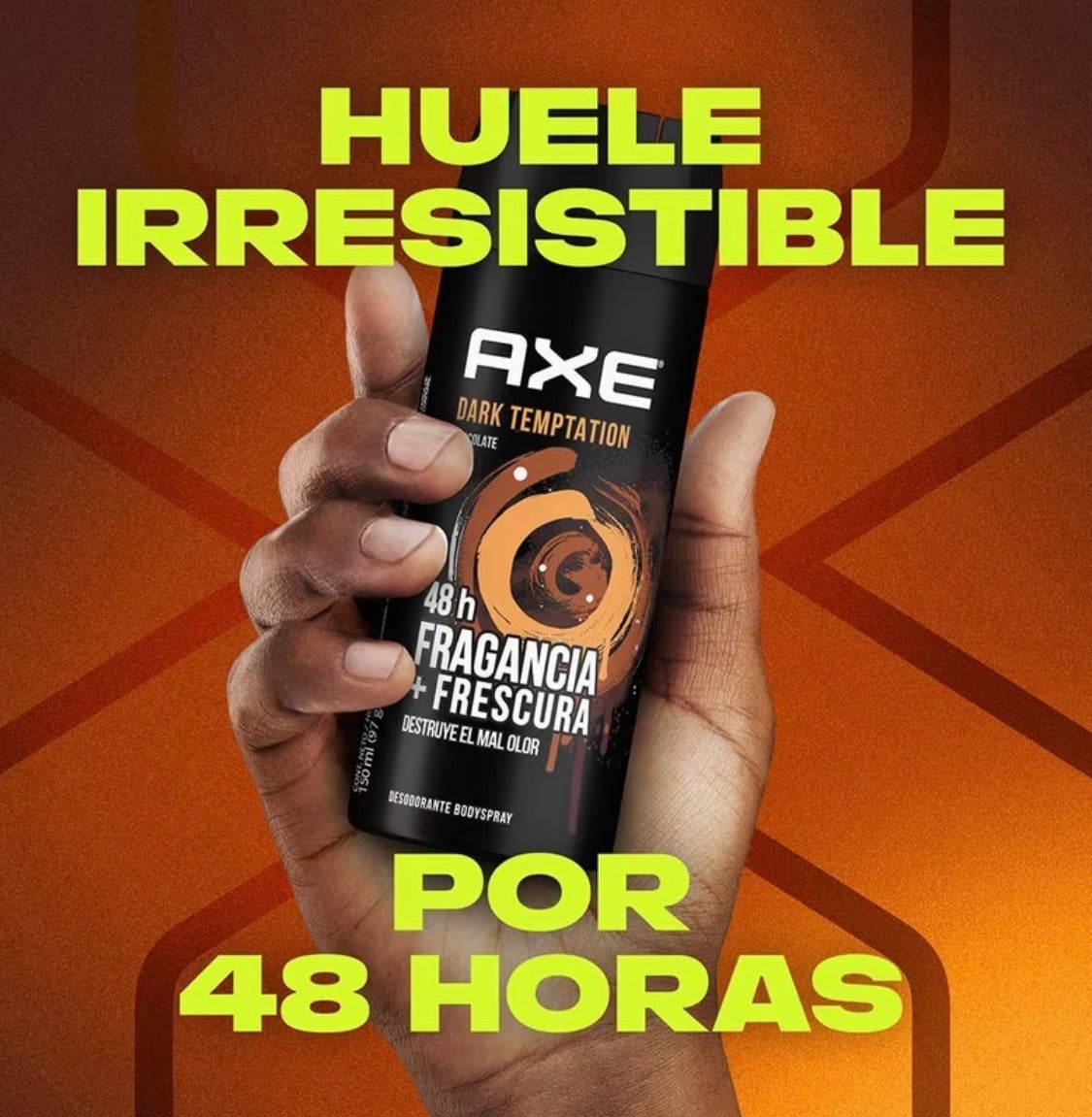 AXE Dark Temptation Body Spray for Men, 5.07 oz (6-Pack)
