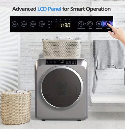 Compact Smart Washer & Dryer Set (Shipped Separately) — Quiet & Space-Saving