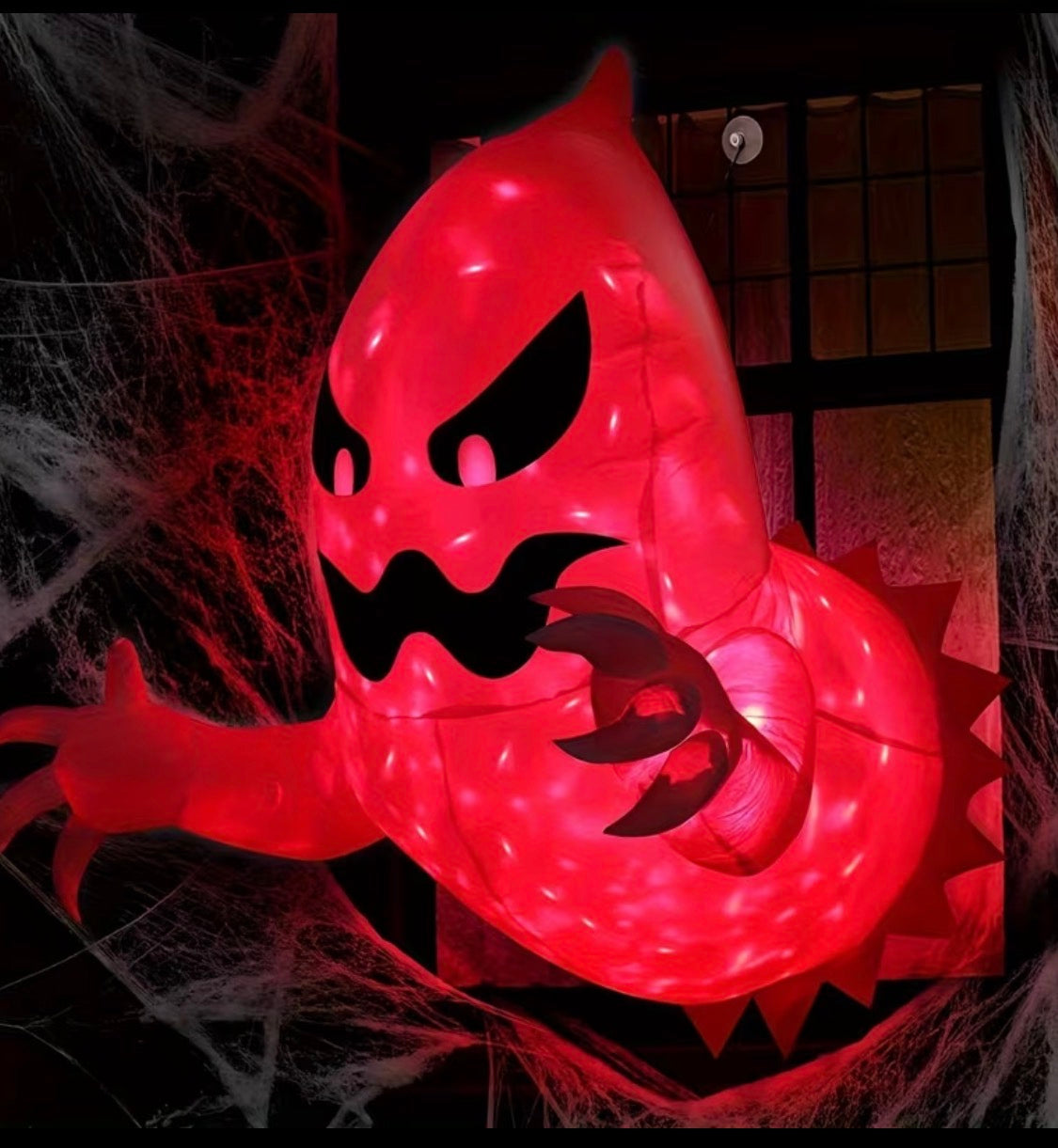 Battery-Operated Halloween Inflatable Ghost Decor - Indoor/Outdoor Courtyard Sign