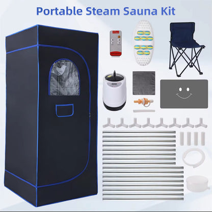 Portable Sauna Tent with 2.6L Steamer - Foldable Full-Body Steam Sauna